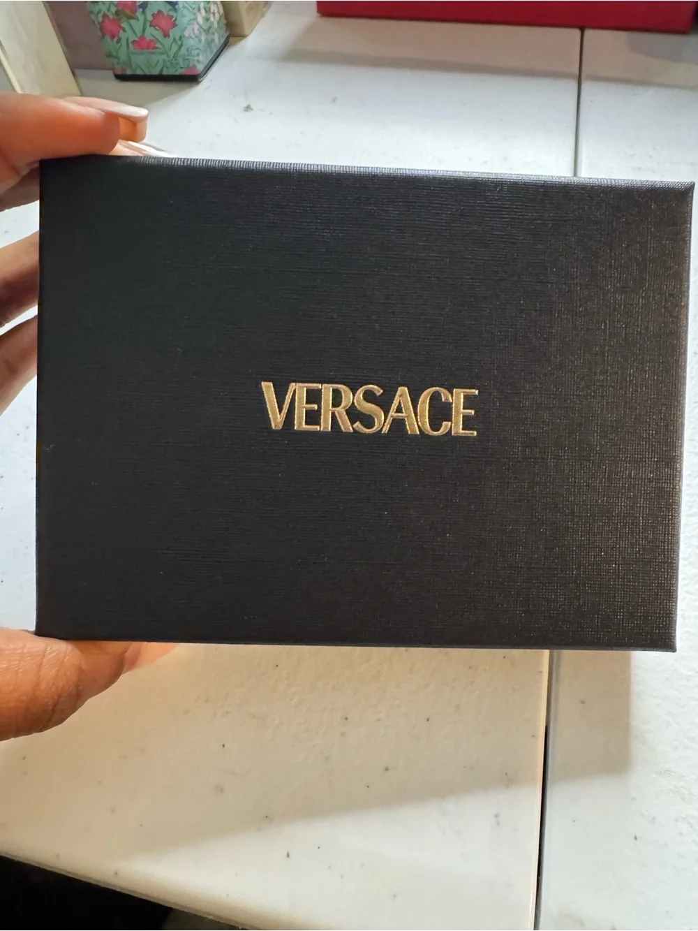Authentic Versace Yellow Leather Card Holder with Medusa Emblem